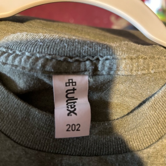 TULTEX BRAND CHRISTIAN TEE “WORTHY”, OLIVE GREEN, SUPER SOFT - Picture 3 of 4